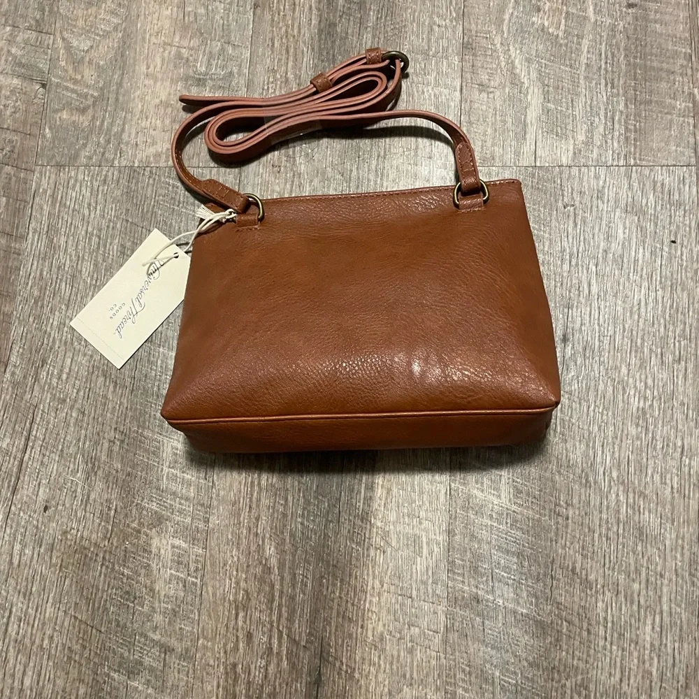 Universal thread brown crosssbody faux leather purse - Picture 2 of 7